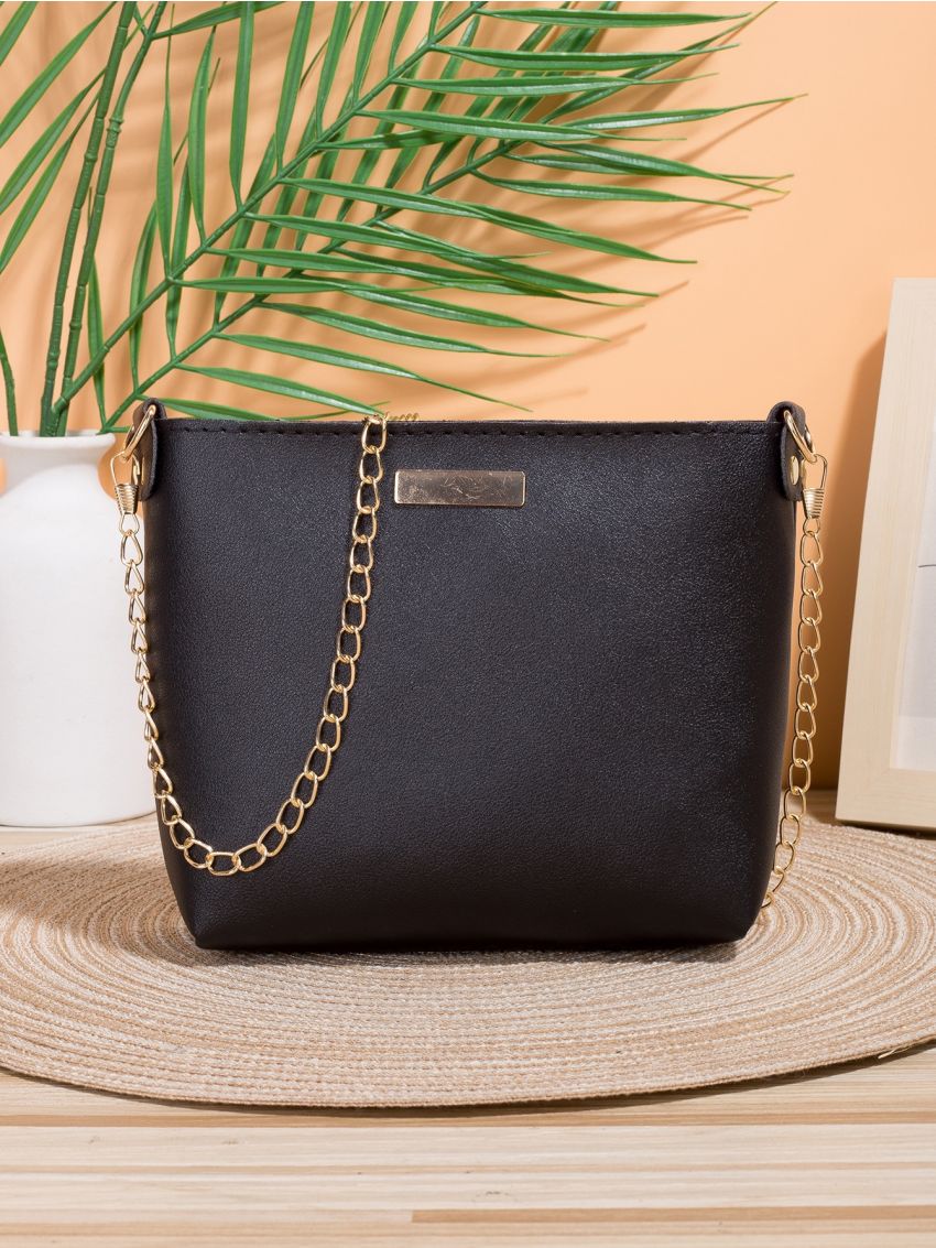 Mini Minimalist Chain Bucket Bag
