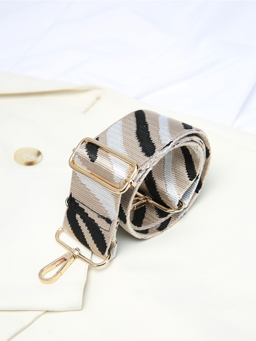 Zebra Striped Pattern Bag Strap