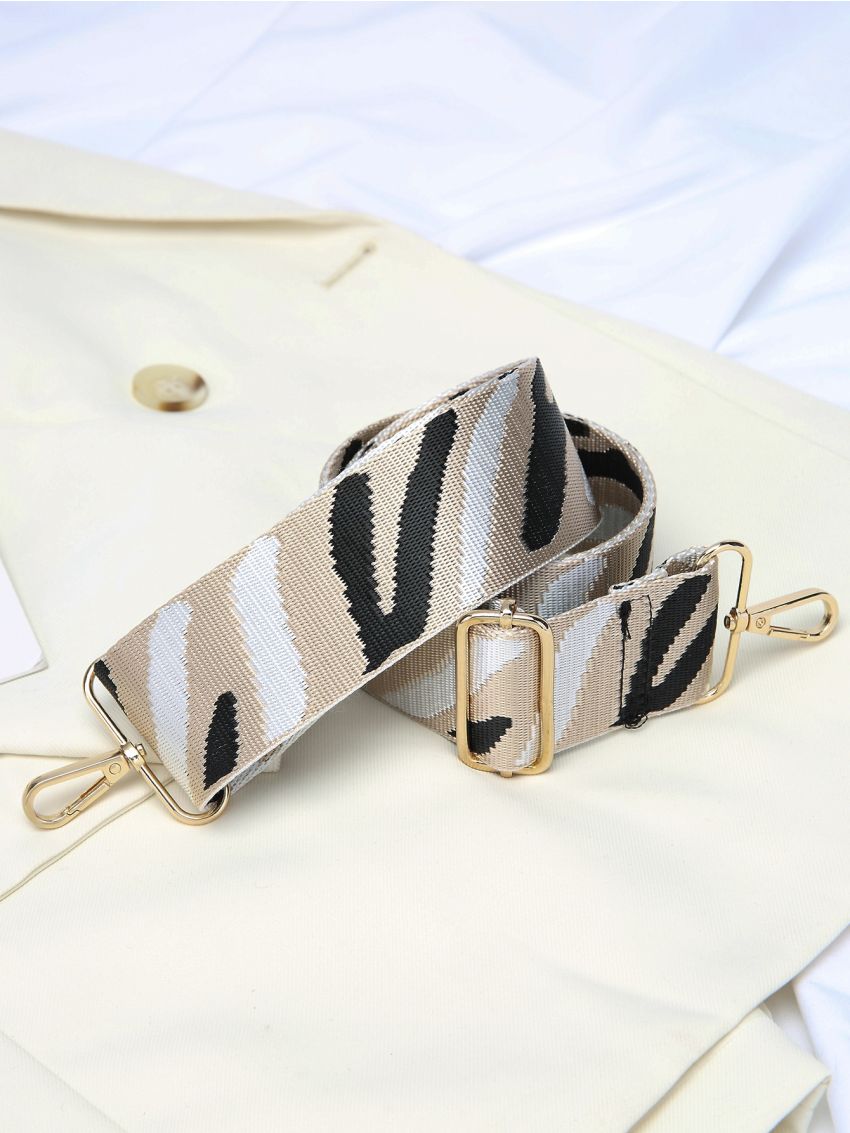 Zebra Striped Pattern Bag Strap
