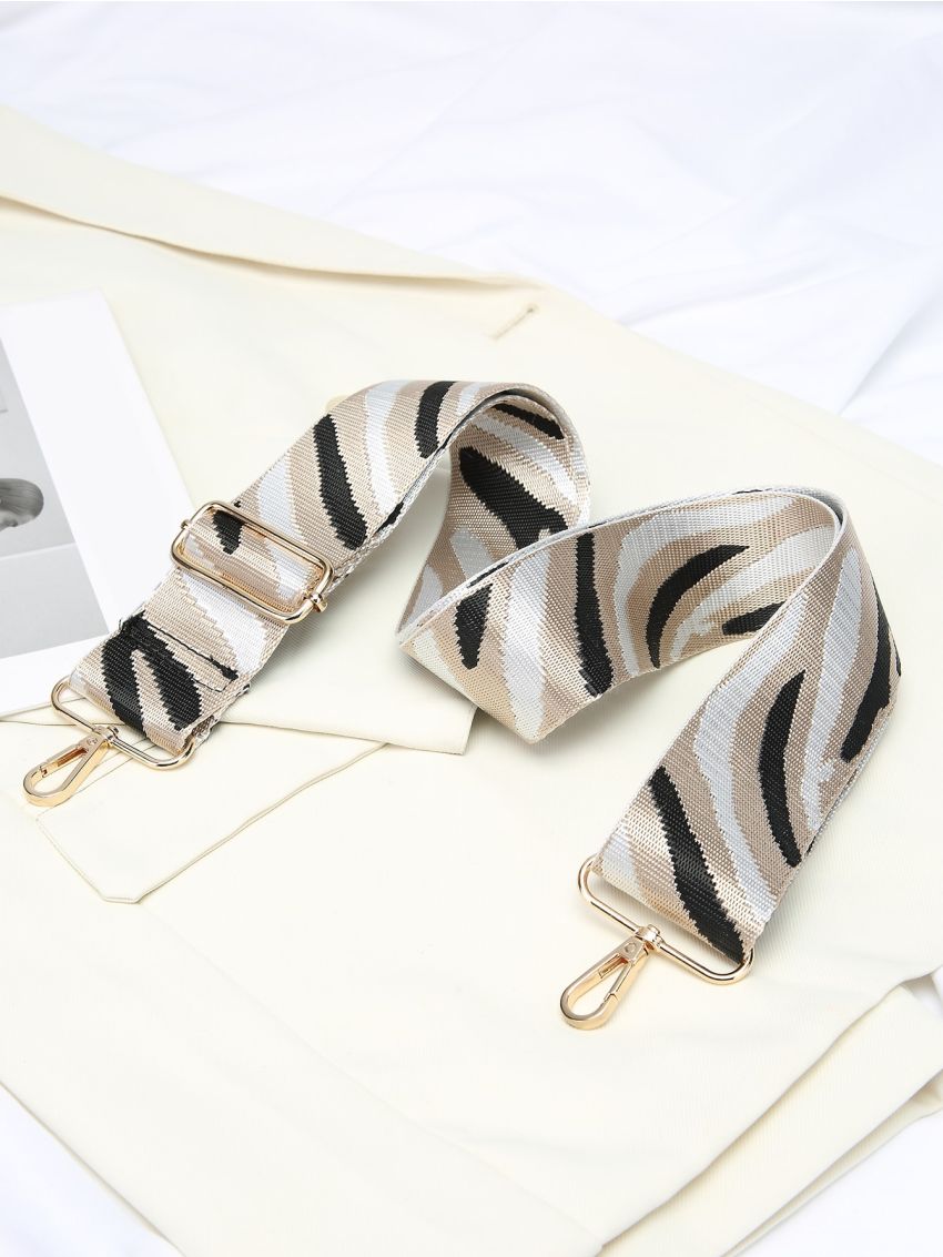 Zebra Striped Pattern Bag Strap