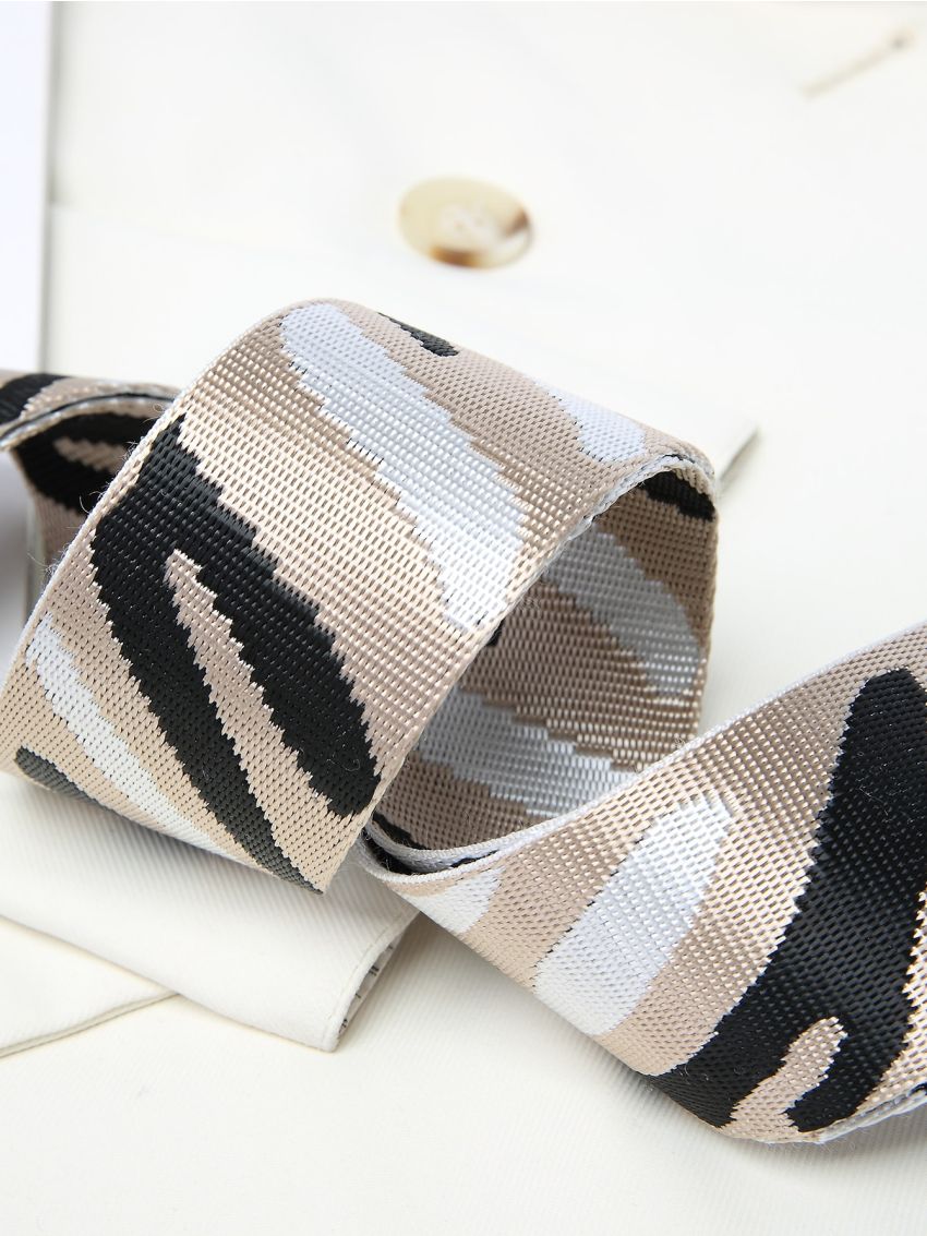 Zebra Striped Pattern Bag Strap