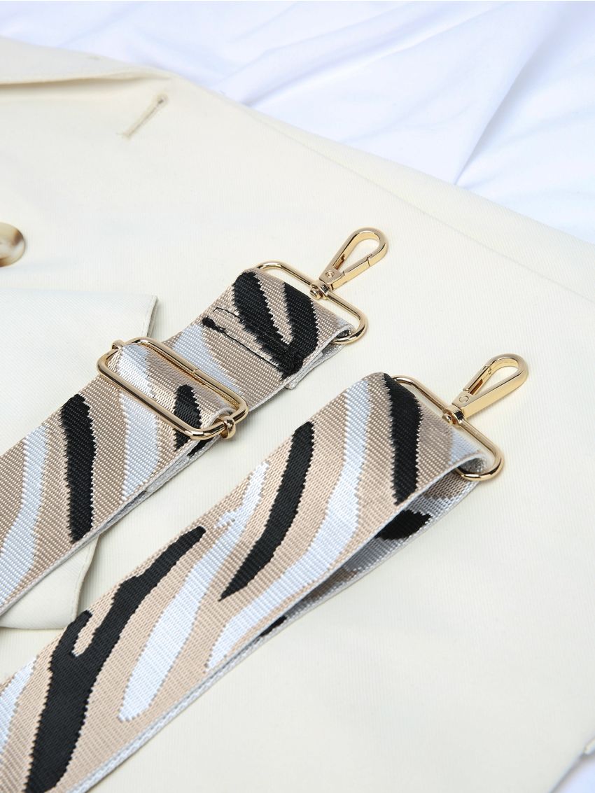 Zebra Striped Pattern Bag Strap