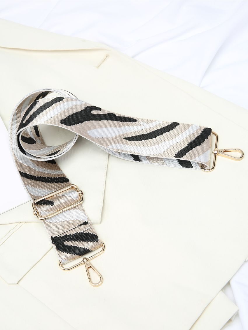 Zebra Striped Pattern Bag Strap