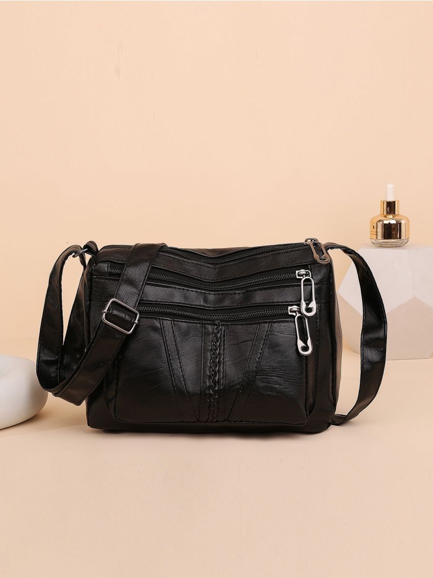 Textured Stitch Detail Dome Bag