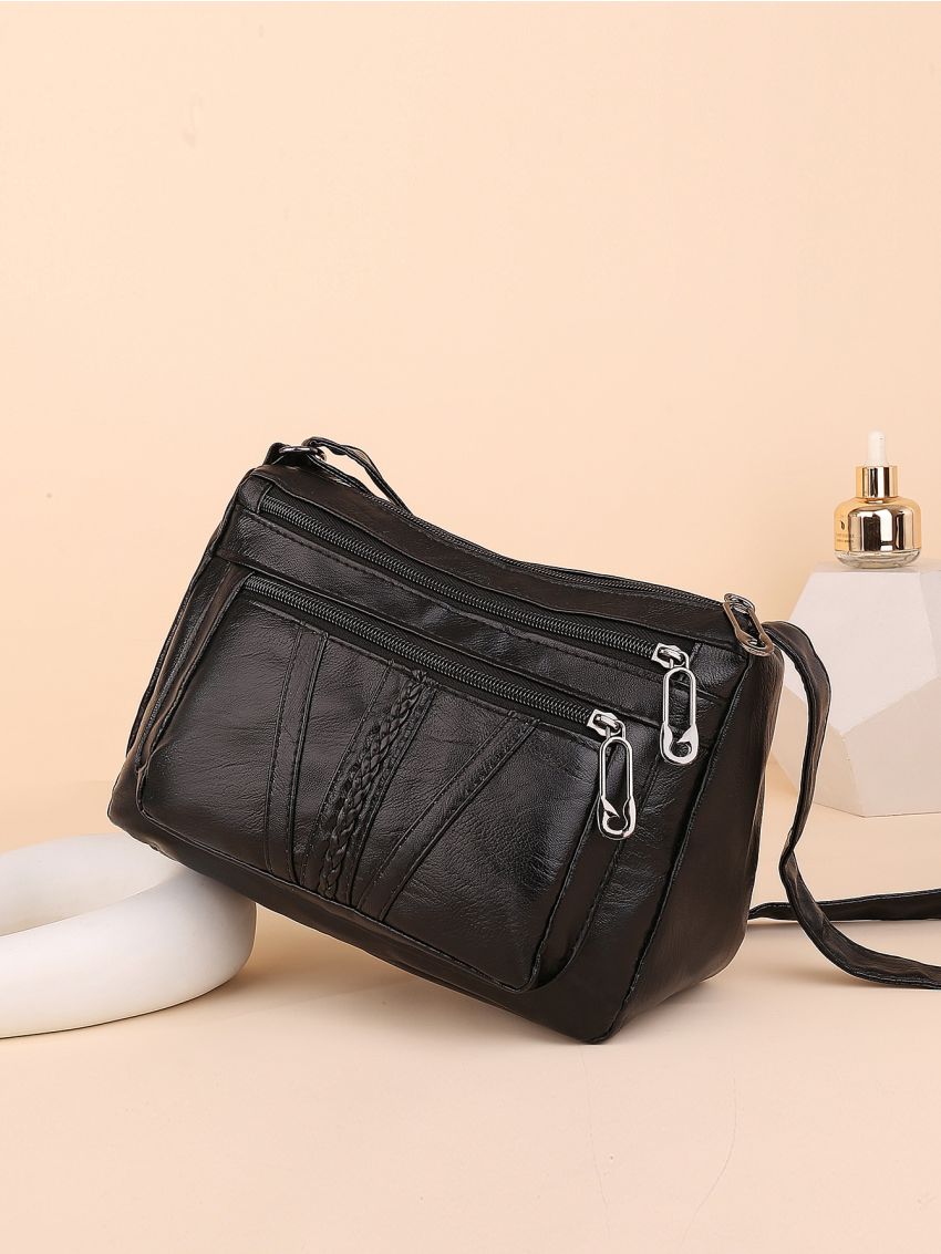 Textured Stitch Detail Dome Bag