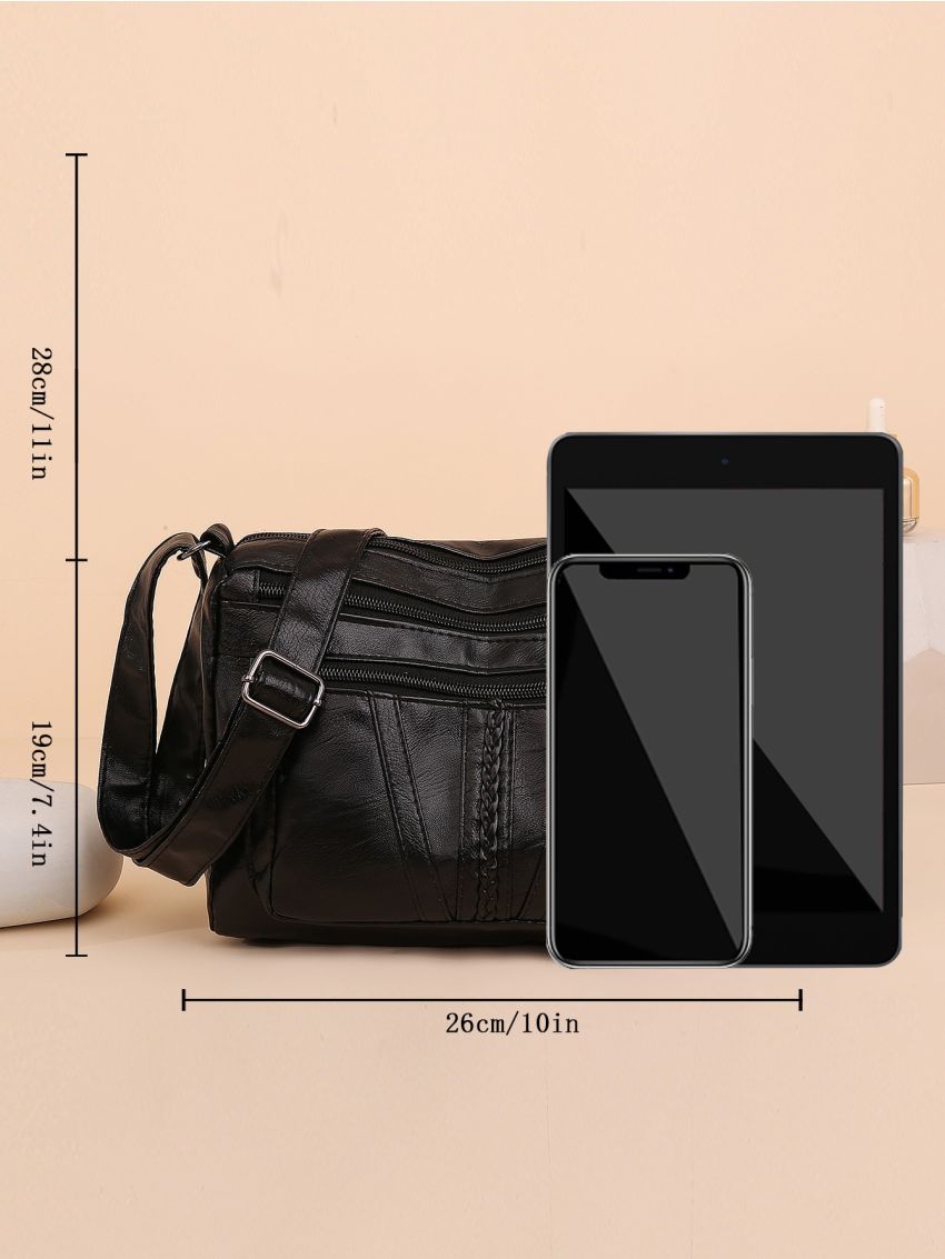 Textured Stitch Detail Dome Bag