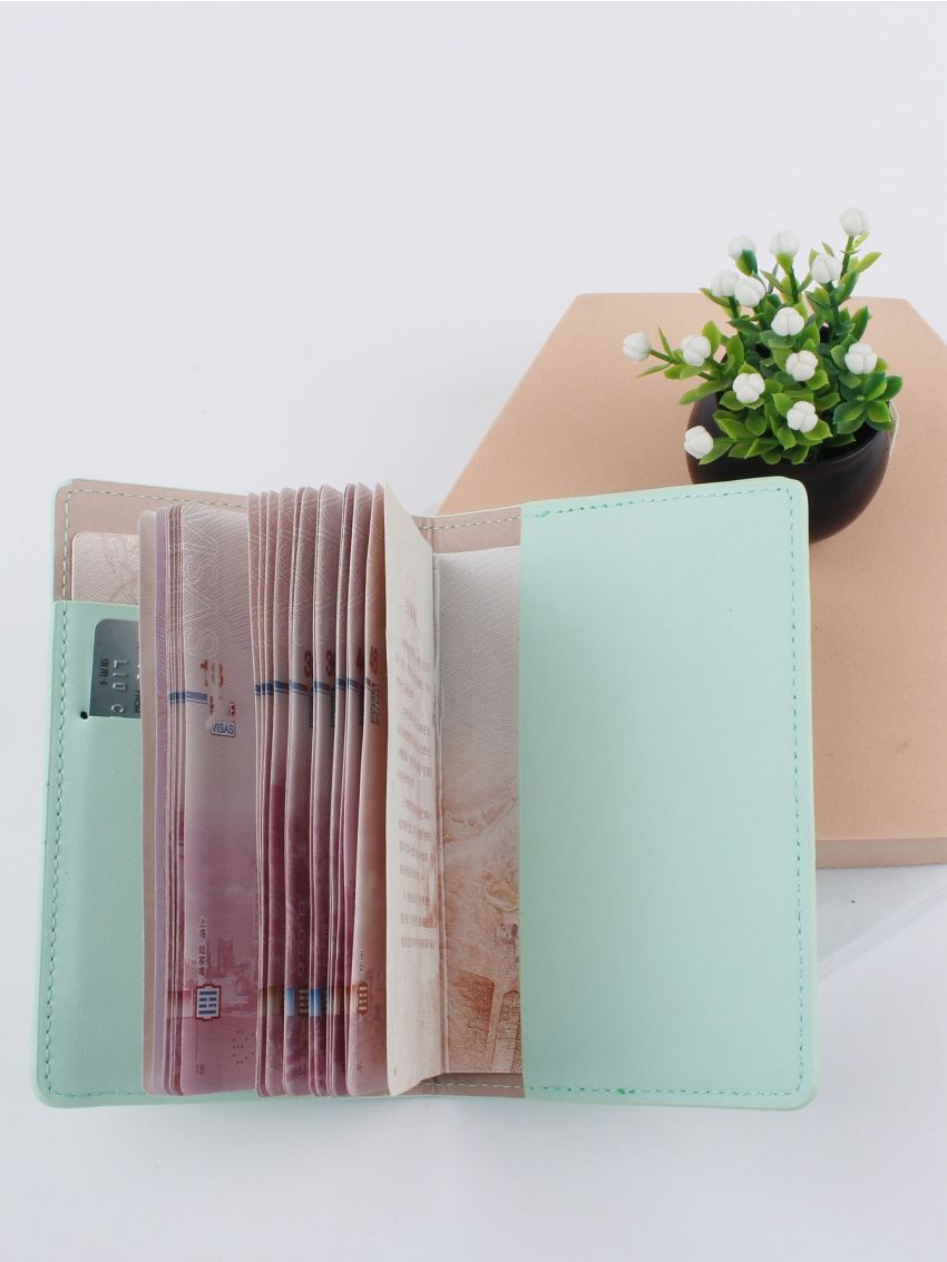 Plane & Letter Graphic Passport Case