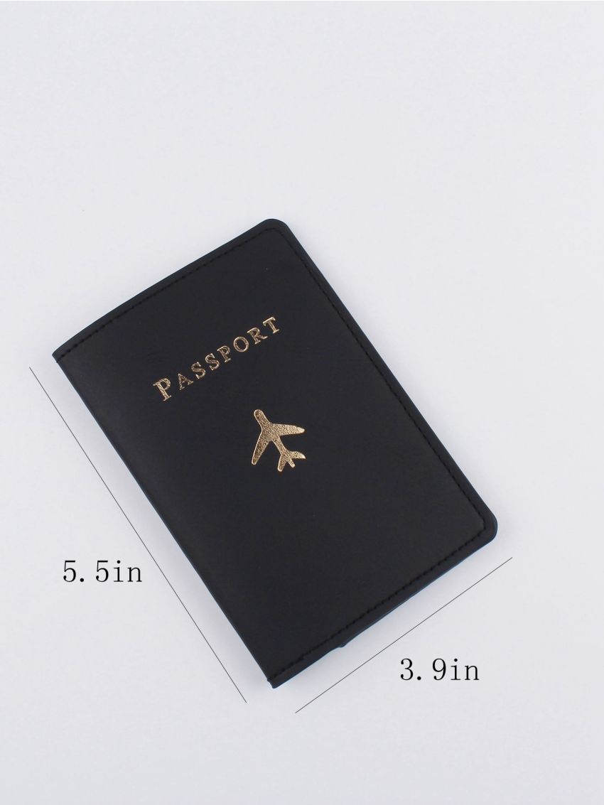 Letter Graphic Passport Case