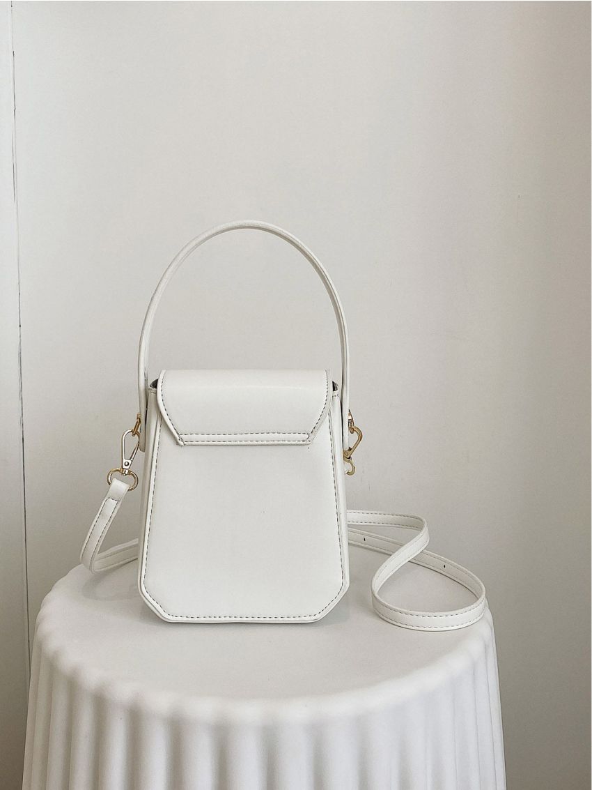 Buckle Detail Flap Novelty Bag