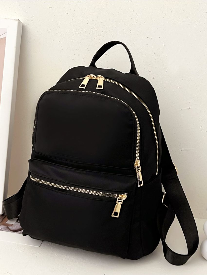 Multi Zipper Classic Backpack