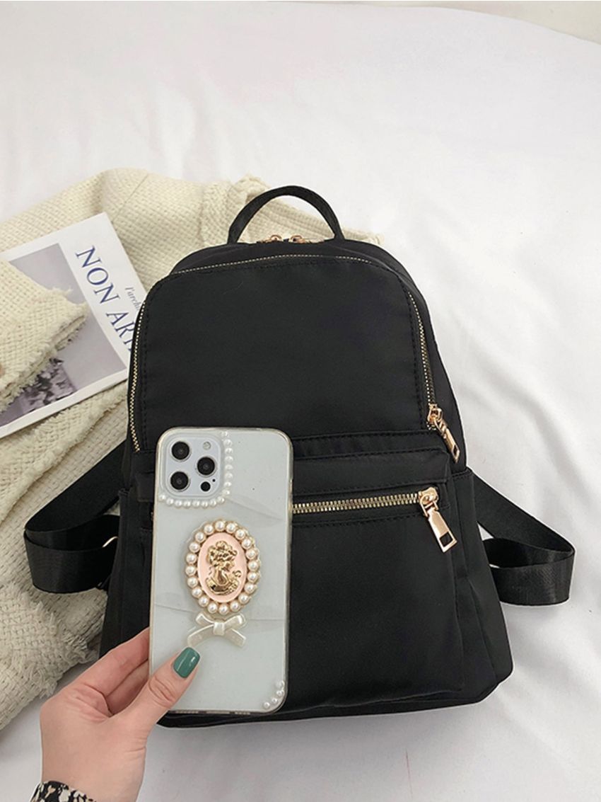 Multi Zipper Classic Backpack