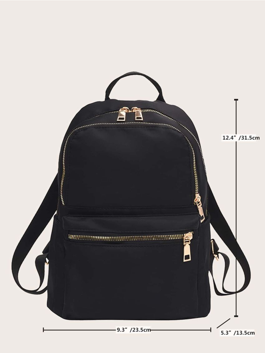 Multi Zipper Classic Backpack