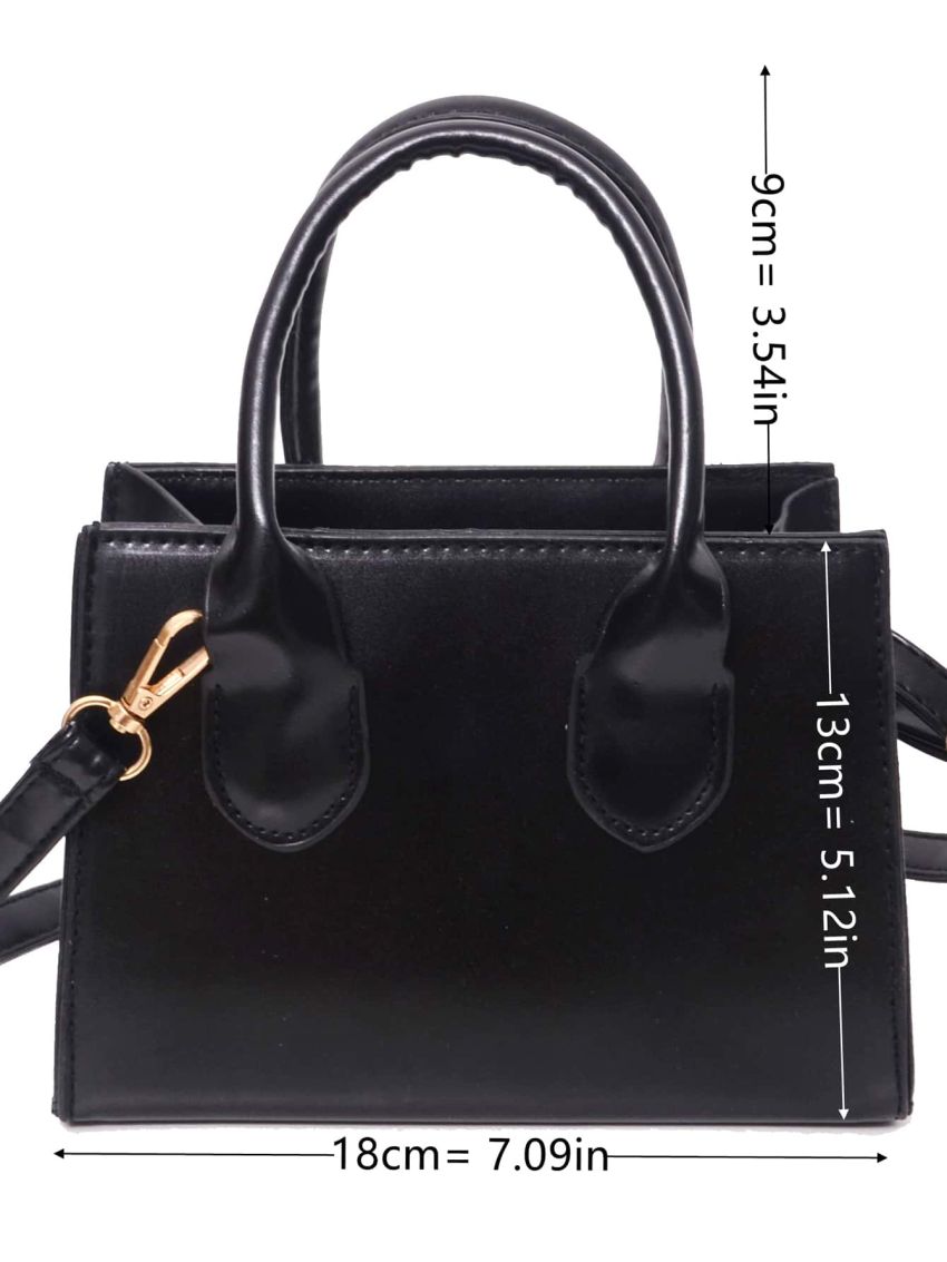 Minimalist Double Handle Square Bag