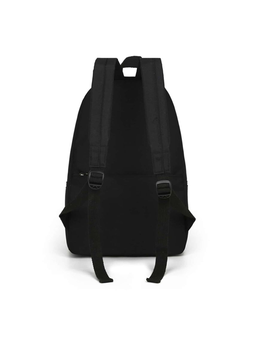 Letter Graphic Double Zipper Backpack