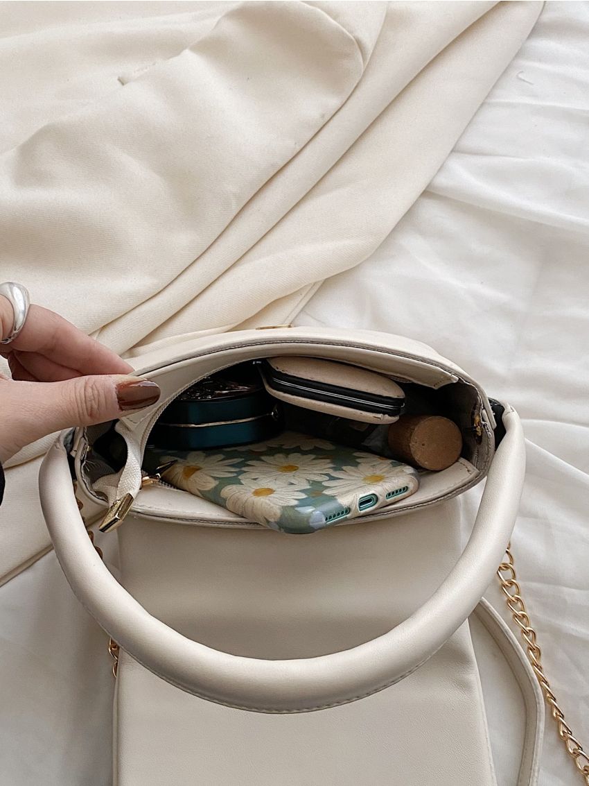 Minimalist Flap Ruched Bag