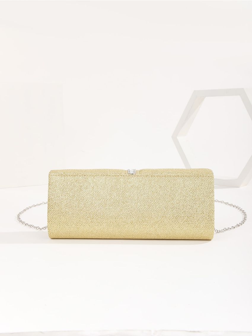 Glitter Textured Square Bag