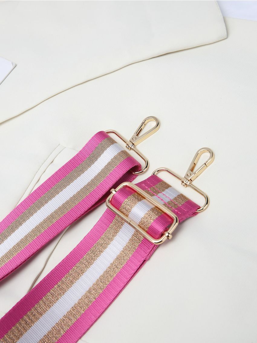 Striped Pattern Bag Strap