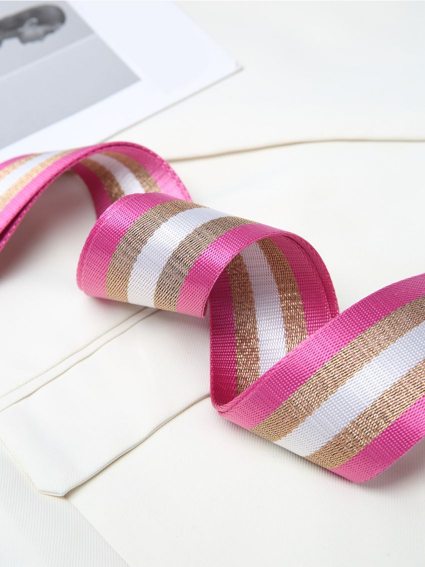 Striped Pattern Bag Strap