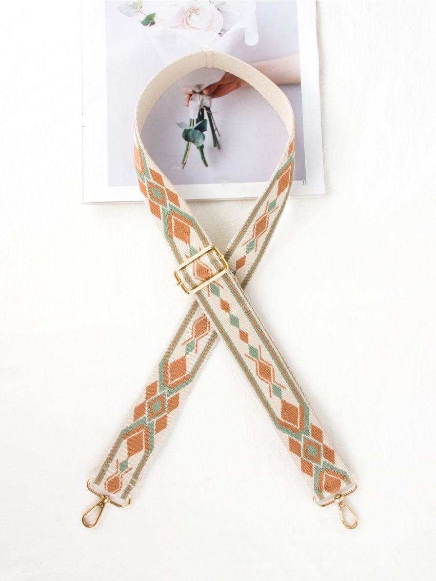 Geometric Pattern Bag Strap