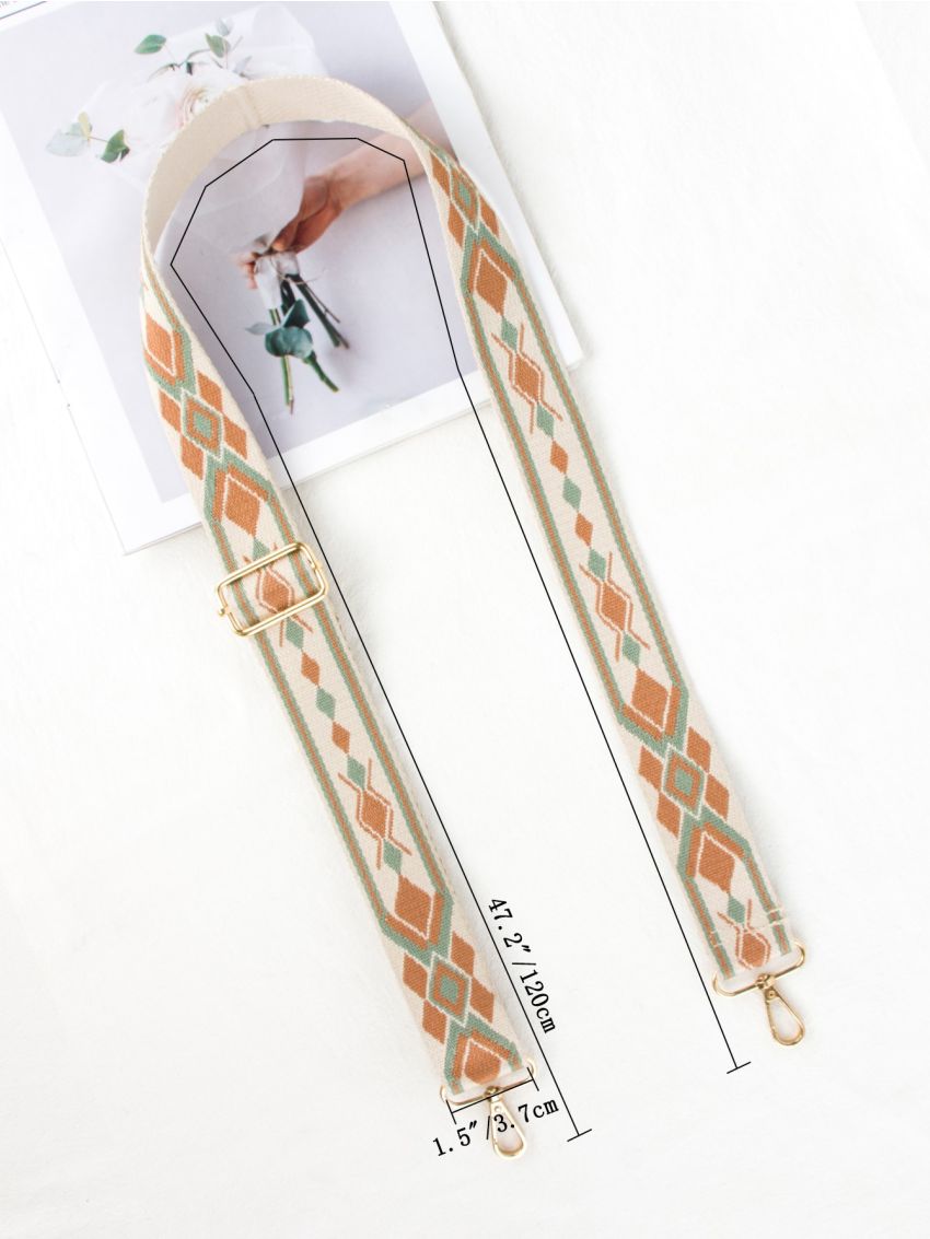Geometric Pattern Bag Strap