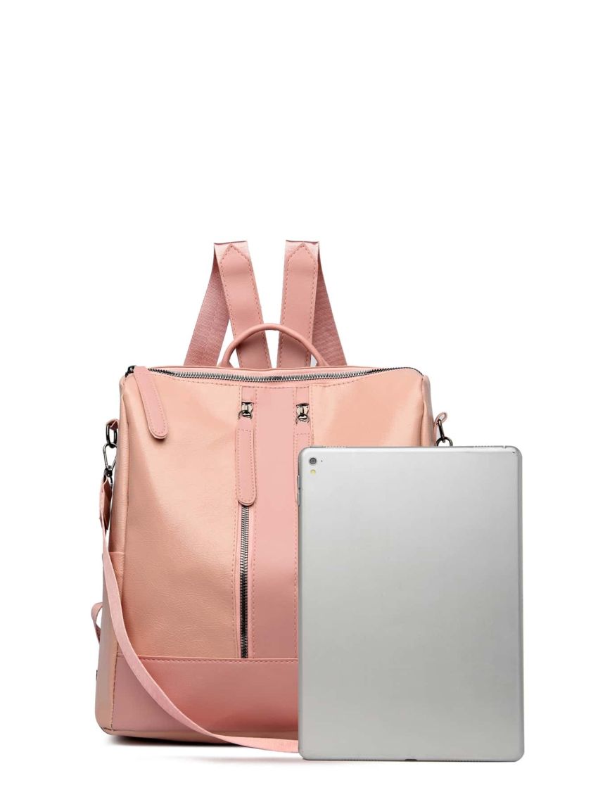 Double Zipper Detail Backpack