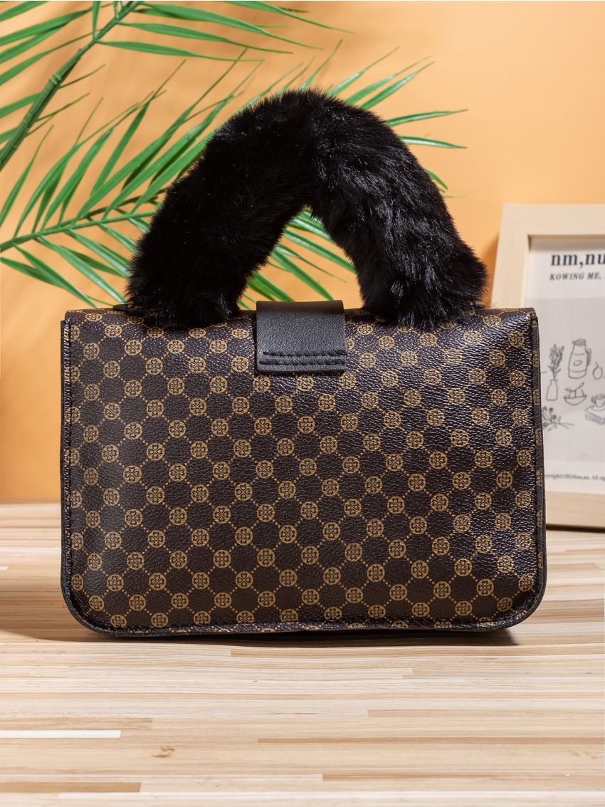 Mini Geometric Graphic Chain Square Bag