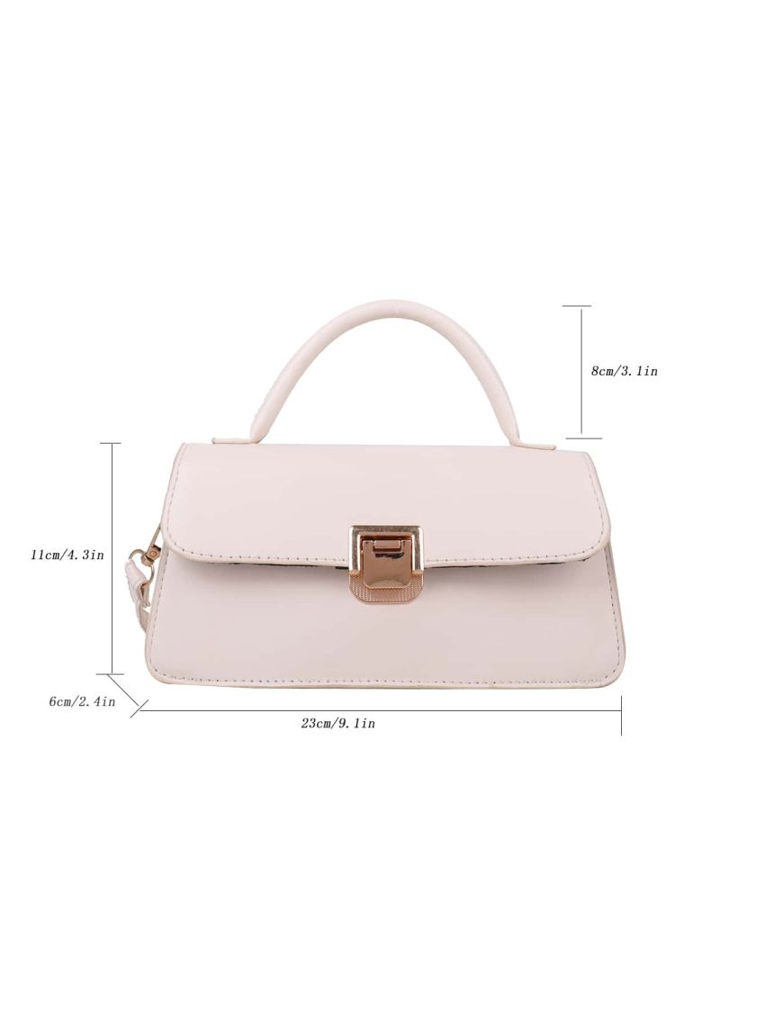 Metal Lock Flap Square Bag