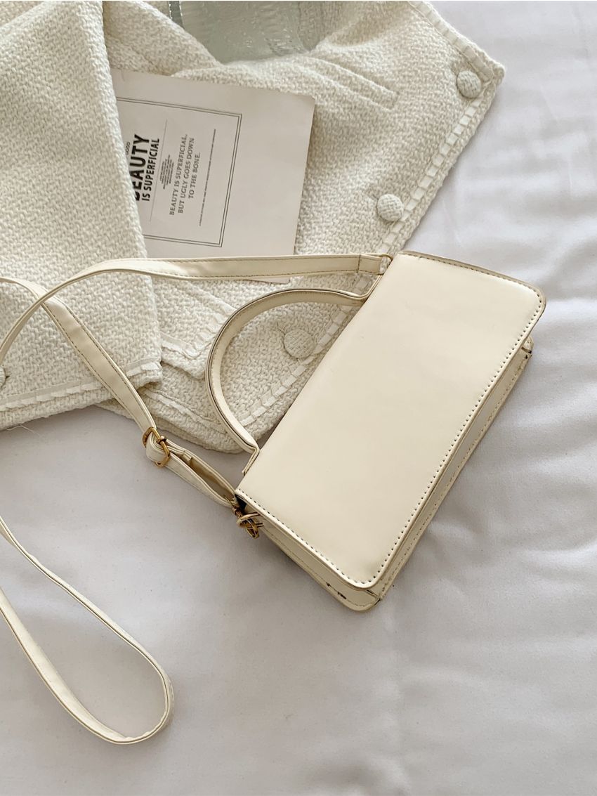 Metal Lock Flap Square Bag