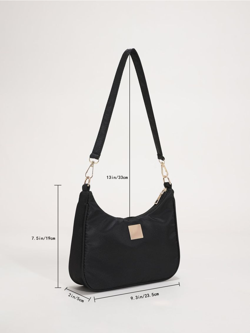 Metal Decor Shoulder Bag