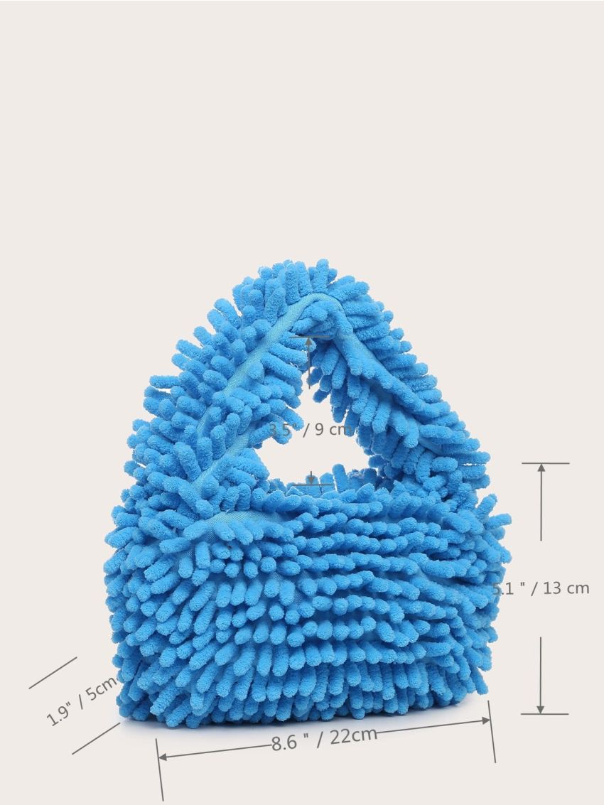 Minimalist Fluffy Baguette Bag