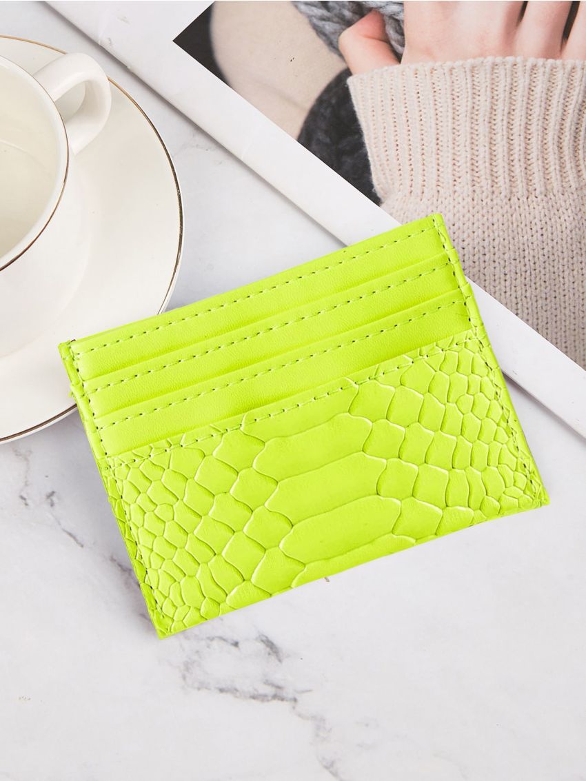 Snakeskin Pattern Purse With Card Holder