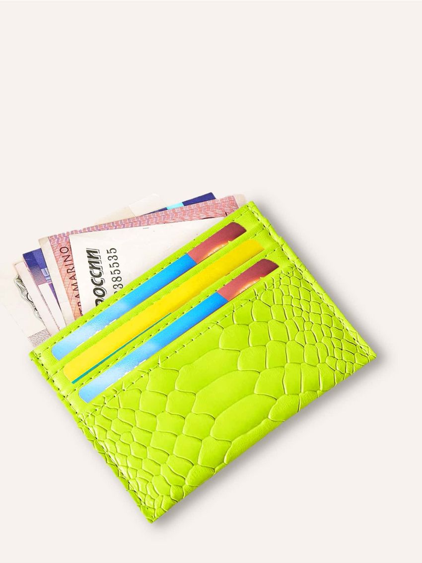 Snakeskin Pattern Purse With Card Holder