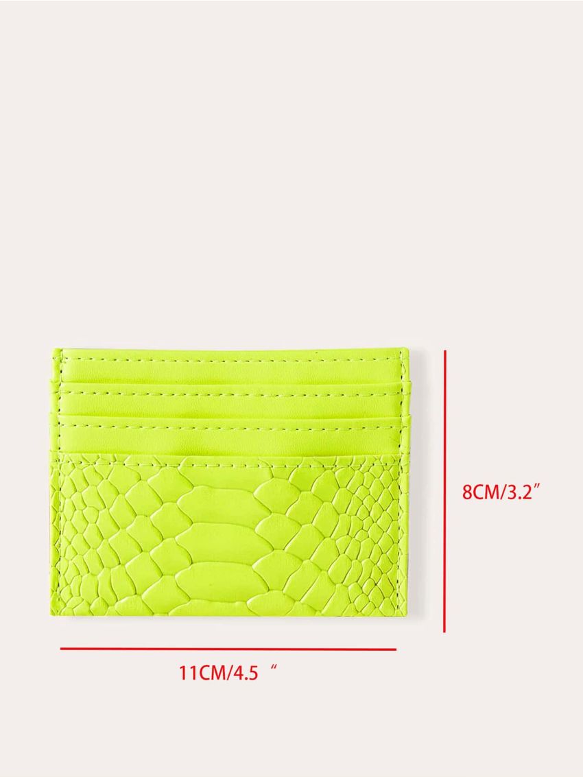 Snakeskin Pattern Purse With Card Holder