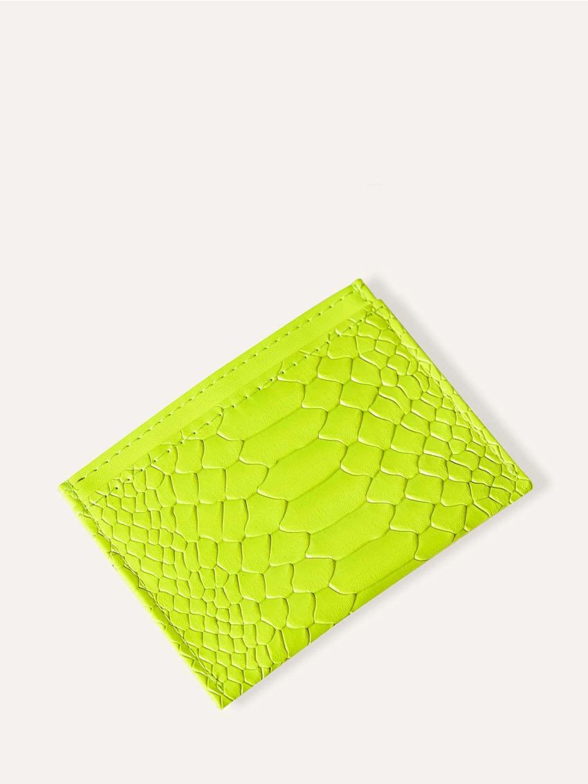 Snakeskin Pattern Purse With Card Holder