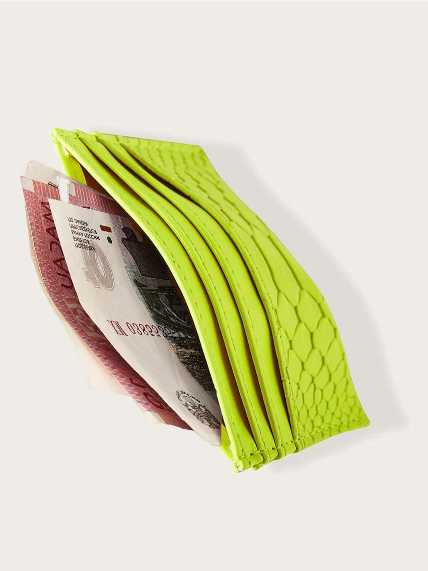 Snakeskin Pattern Purse With Card Holder