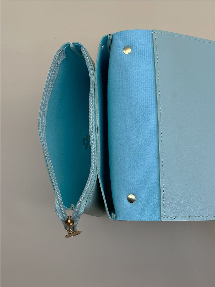 Twilly Scarf Decor Letter Graphic Square Bag