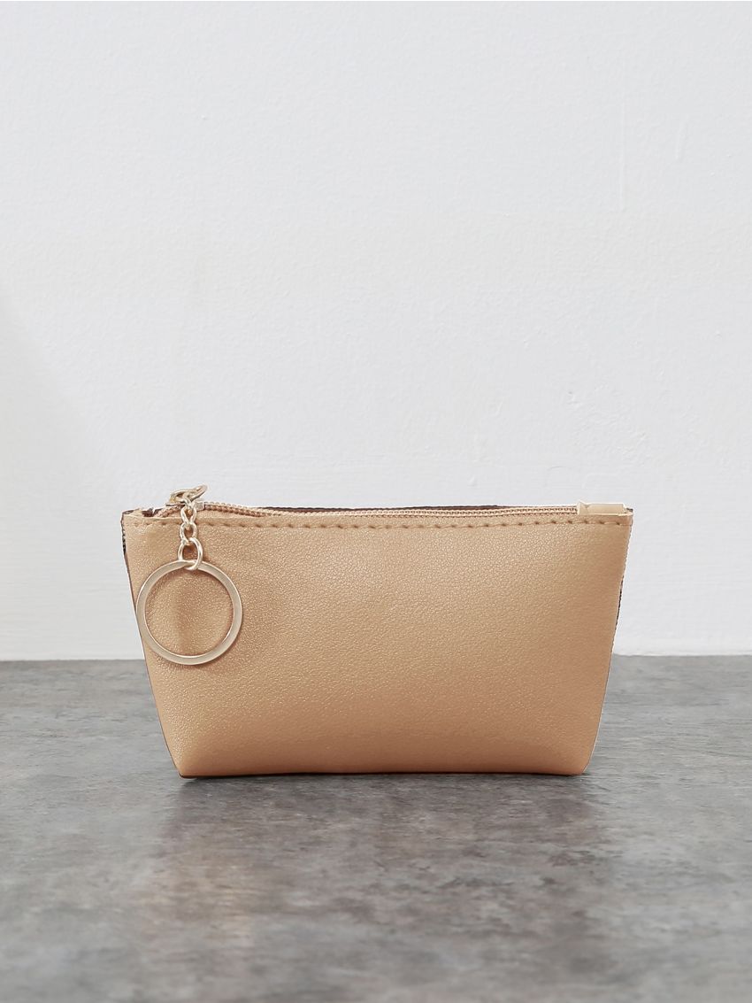 Graphic Print Heart Decor Coin Purse