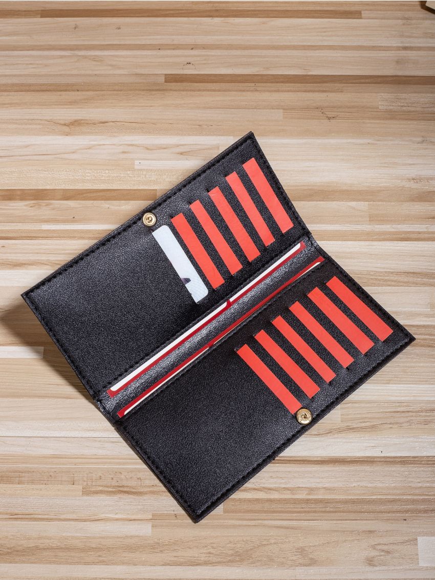 Geometric Pattern Long Purse