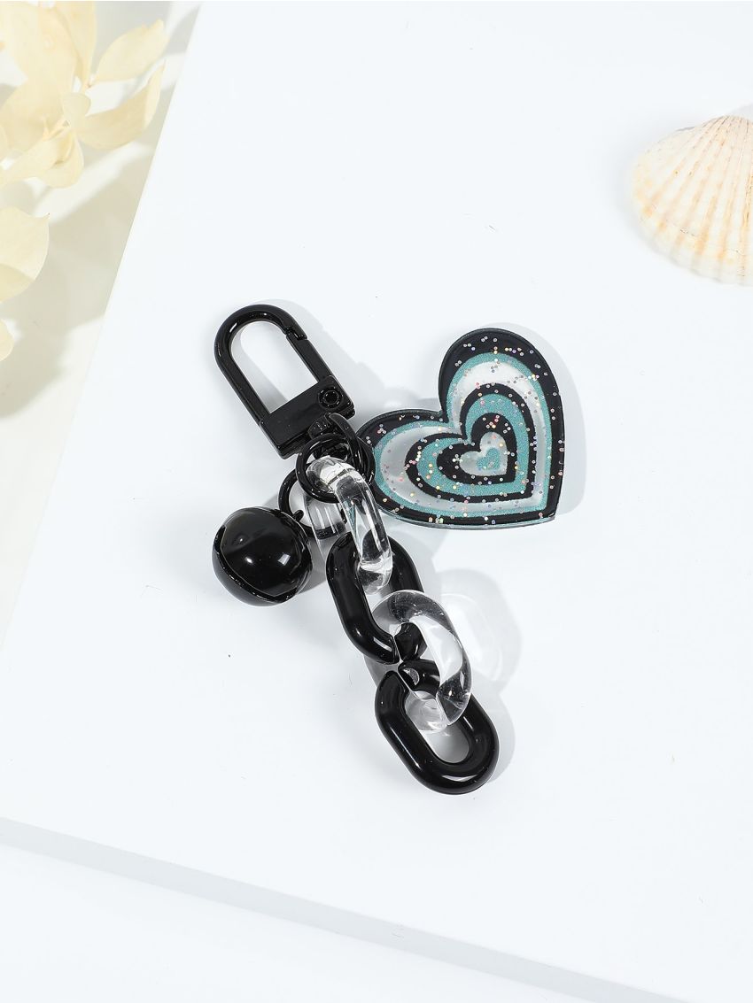 Bell & Heart Decor Bag Charm