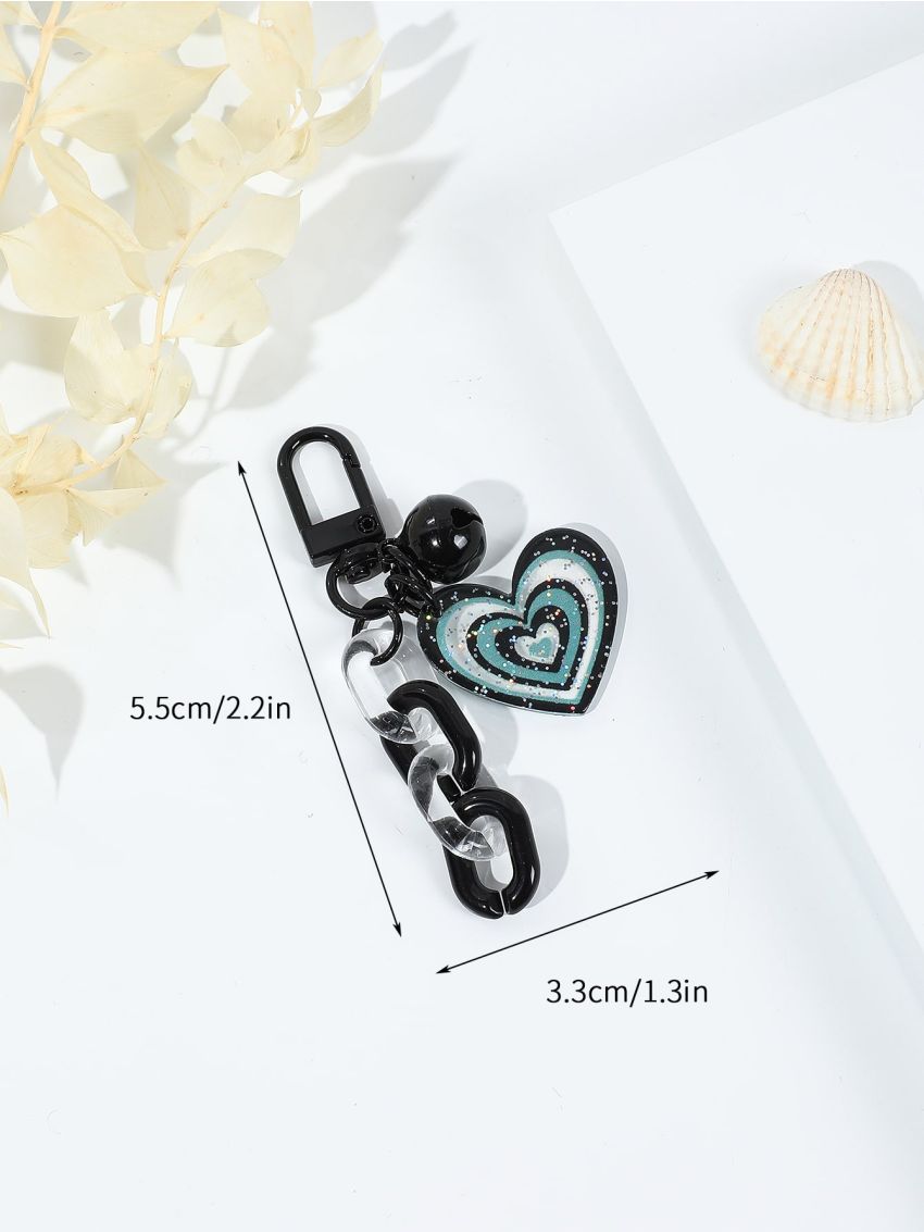 Bell & Heart Decor Bag Charm
