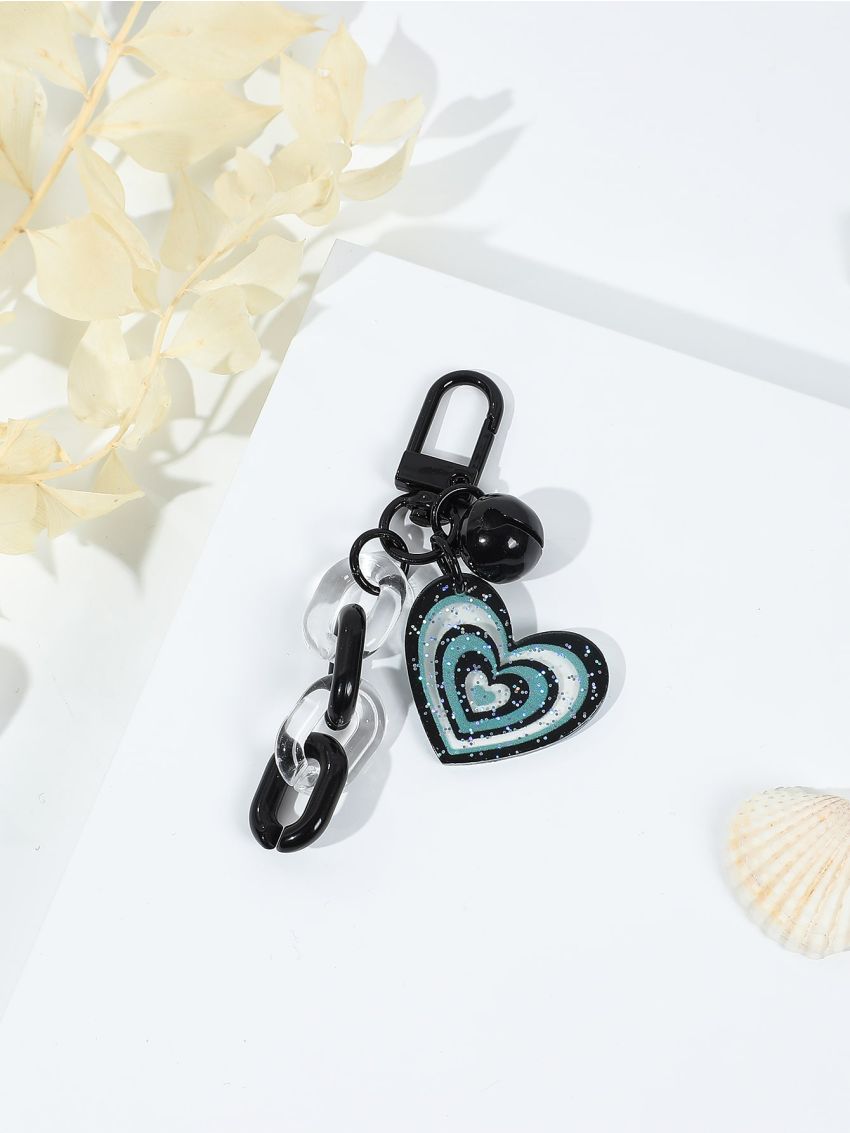 Bell & Heart Decor Bag Charm