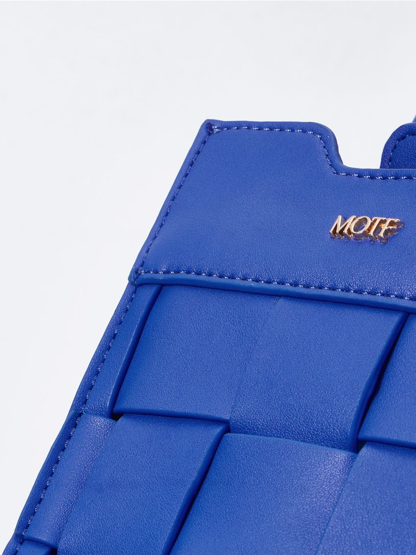 PREMIUM MINI LETTER DETAIL BRAIDED DETAIL SQUARE BAG