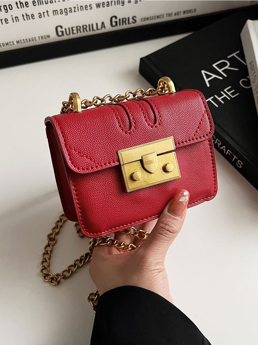 Mini Chain Flap Square Bag