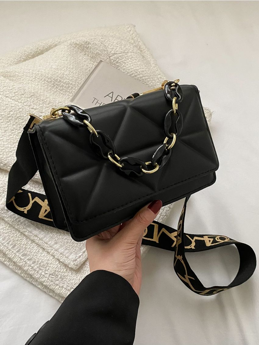 Mini Chain Decor Flap Square Bag