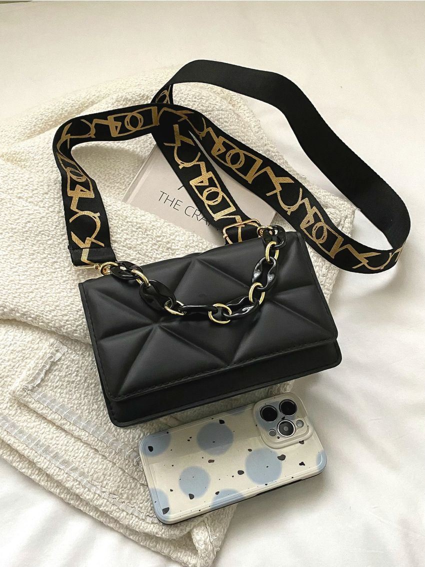Mini Chain Decor Flap Square Bag