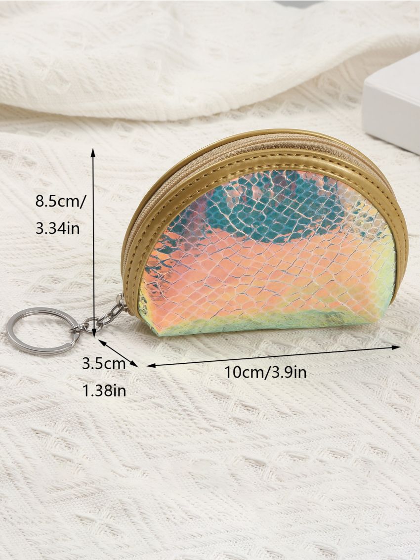 Holographic Snakeskin Pattern Coin Purse