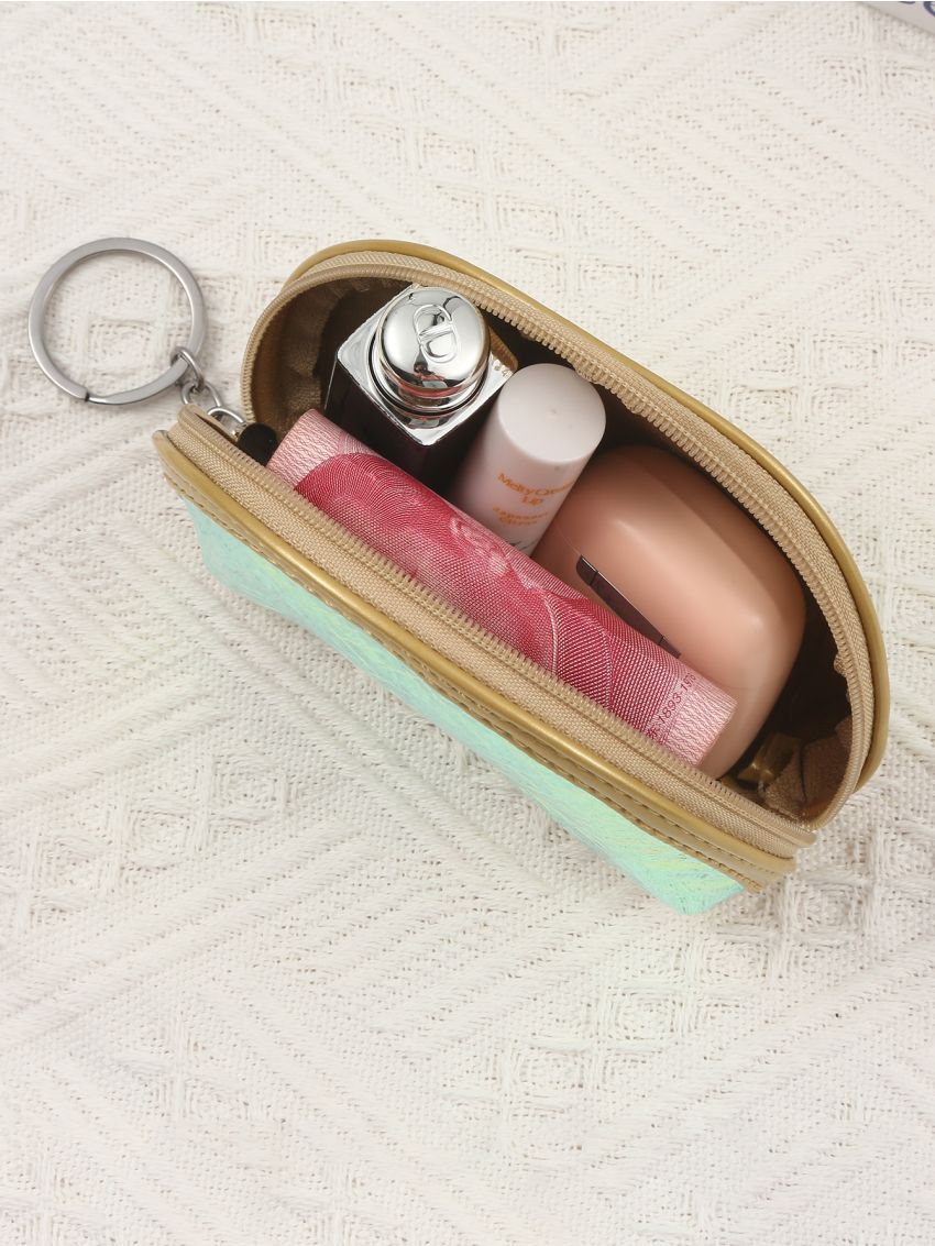 Holographic Snakeskin Pattern Coin Purse