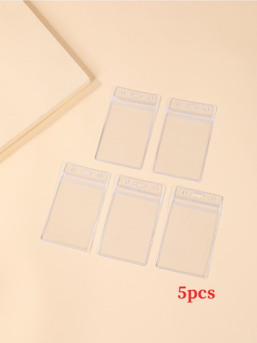 5pcs Clear Card Holder