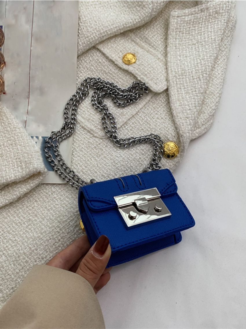 Mini Chain Flap Square Bag