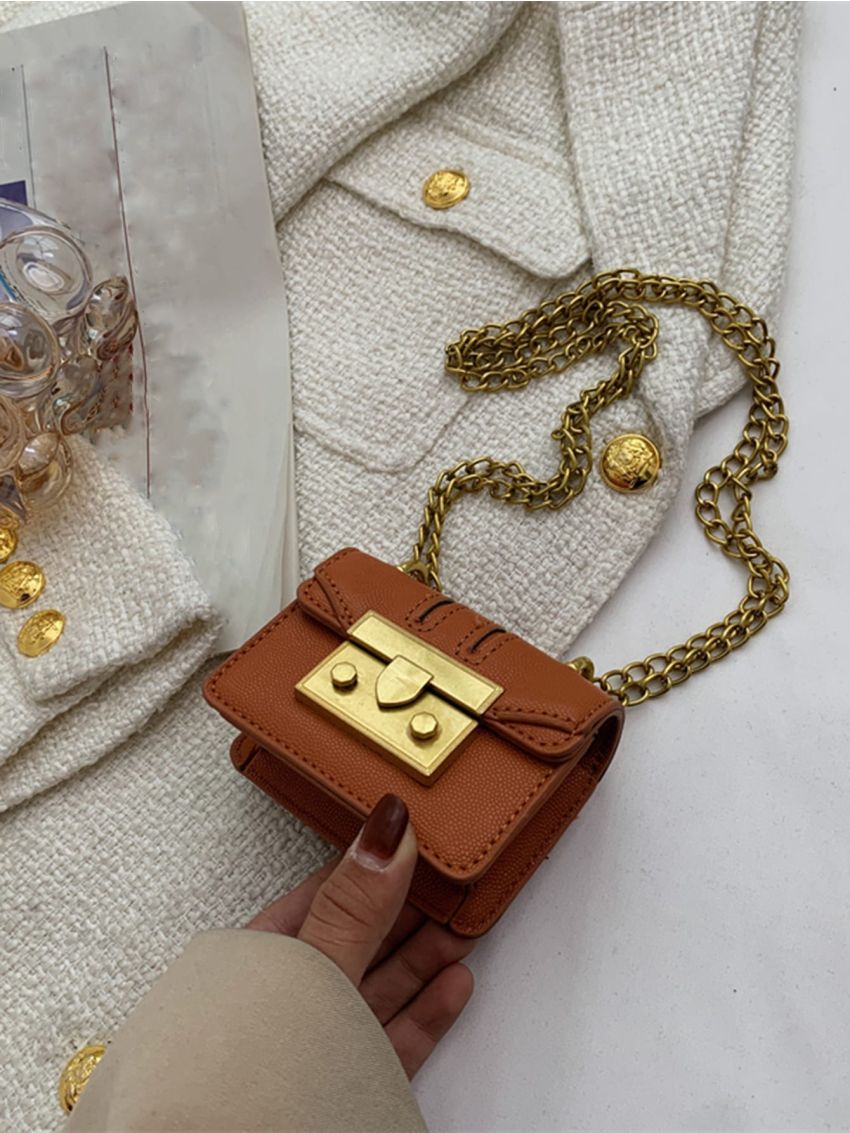 Mini Chain Flap Square Bag